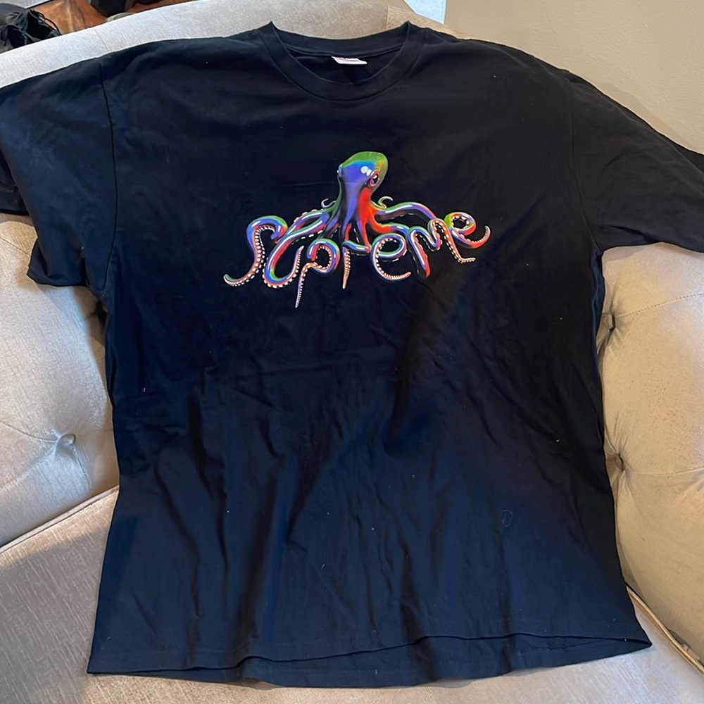 Authentic Supreme Tentacles Tee Black Size XL